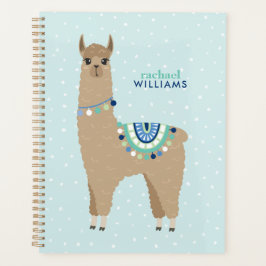 Agenda Castanho Adorável, Alpaca Personalizado
