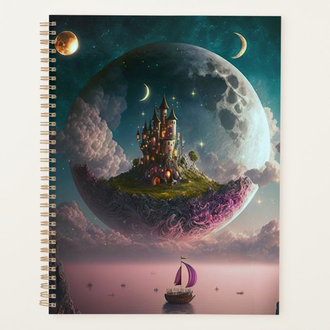 Agenda Castle In The Moon Fantasy Art Planner (Frente)