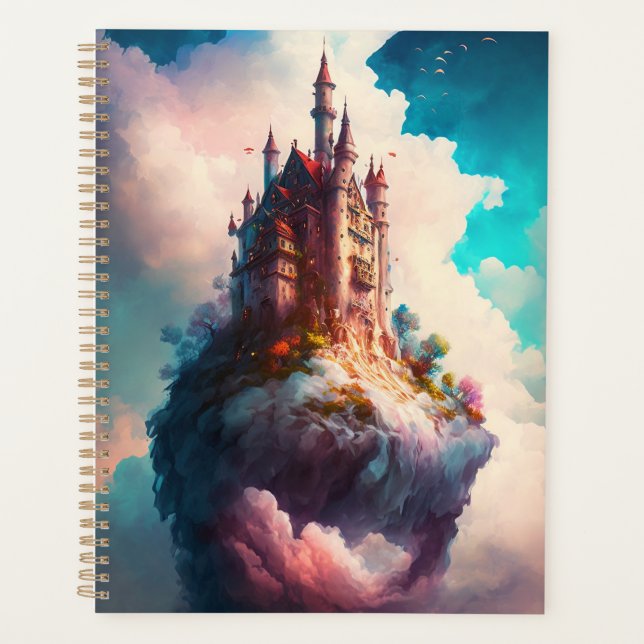 Agenda Castle Sky Clouds Fantasy Art Planner (Frente)