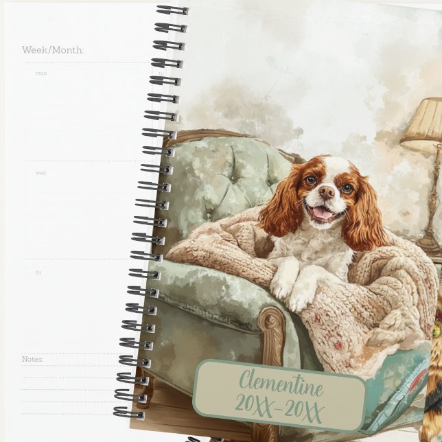 Agenda Cavalier King Charles Spaniel Undated Appointment  (Criador carregado)