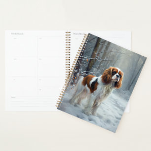 Agenda Cavalier King Deixe Cair a Neve Natal Escovado