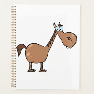Agenda Cavalo Derpy Engraçado Garanhão Marrom Tolo