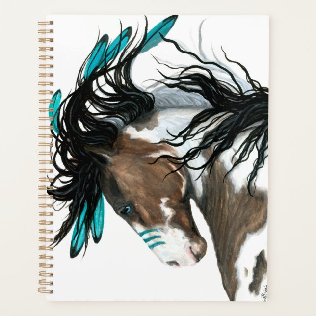 Agenda Cavalo Majestoso por Bihrle - Planner de 8,5 x 11  (Frente)