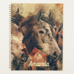 Agenda Cavalos castanhos-de-castanho