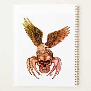 Agenda Caveira-aranha com águia