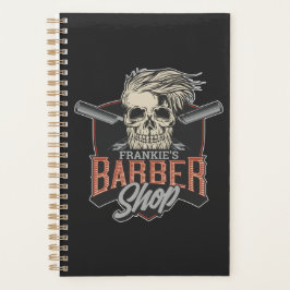 Agenda Caveira e Navalhas do Hipster de Barber Personaliz