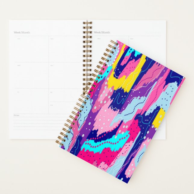 Agenda Celebração da Abstrato de arte colorida (Exibição)