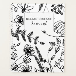 Agenda Celiac Disease Monthly Journal - Black & White