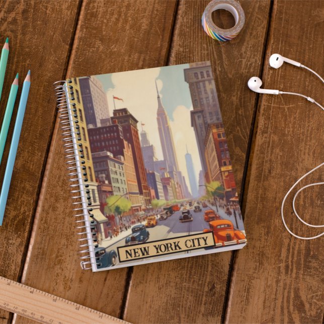 Agenda Cena de rua retrô da cidade de Nova York Manhattan (Criador carregado)
