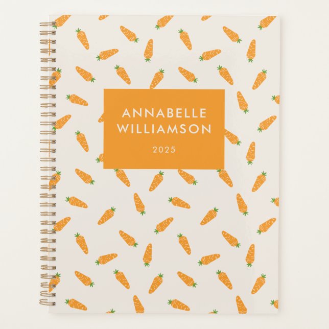 Agenda Cenouras Vegetais Personalizadas (Frente)
