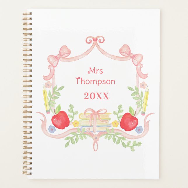 Agenda Centro Escolar Personalizado | Professora em sala  (Frente)