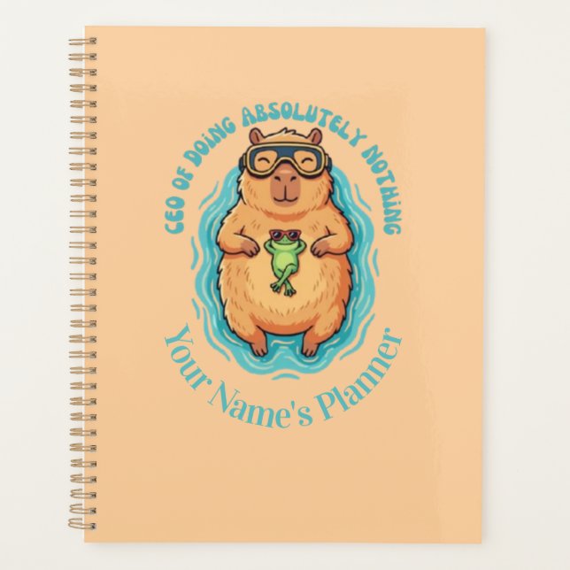 Agenda CEO Engraçado do Caderno de Capivara e Sapo Fazend (Frente)
