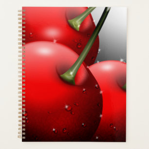 Agenda Cerejas com gotas de areia