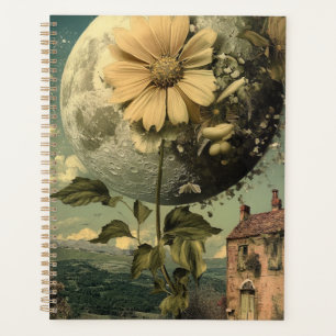 Agenda Charme de Flor e Vintagem Ligado