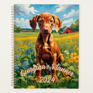 Agenda Charming Vizsla Puppy, Inspirado na Natureza