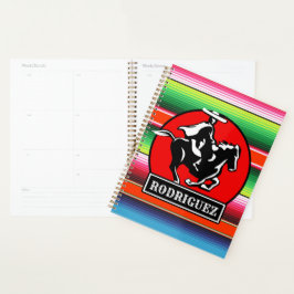 Agenda Charro Horse, nome personalizado, sérvia mexicana 