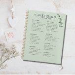 Agenda Checklist de casamento<br><div class="desc">O planejador perfeito com uma lista de casamento para que a noiva em breve esteja no topo das coisas e evite a síndrome de bridezilla! Você pode personalizar cada lote da lista de verificação ou deixá-la como está, mas não se esqueça de personalizar com seus nomes e data de casamento....</div>