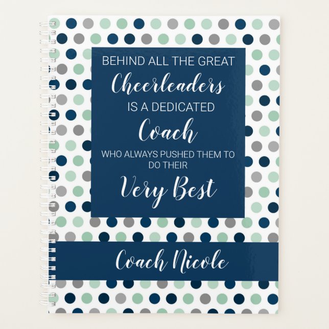Agenda Cheer Coach Planner (Frente)