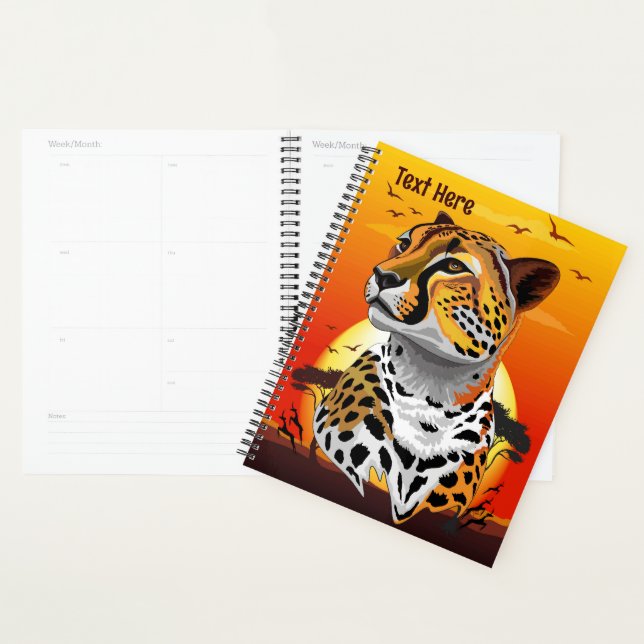 Agenda Cheetah African Feline Wild Animal (Exibição)