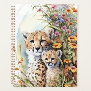 Agenda Cheetah Baby e Mamãe Planner
