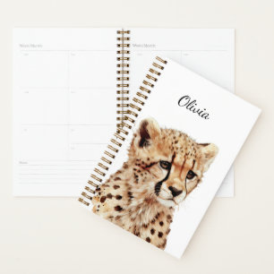 Agenda Cheetah Face Personalizada