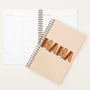 Agenda Cheetah Impressão Leopardo Mãe