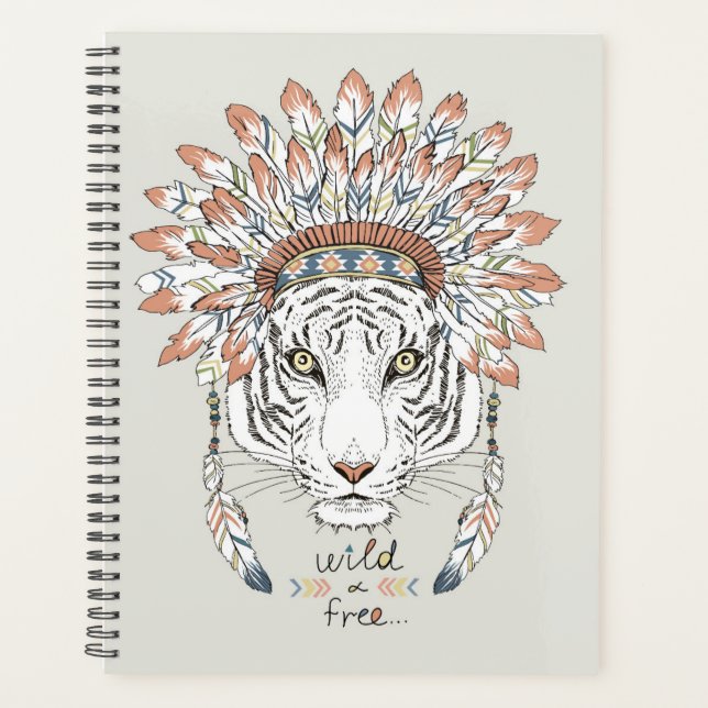 Agenda Chefe Indígena Nativo Americano Tiger (Frente)