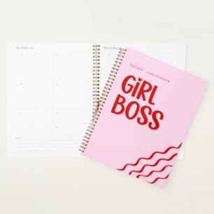 Agenda Chefe Menina Fofa Nome Personalizado Ano Rosa e Ve