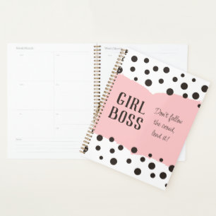 Agenda Chefe Menina Rosa, Pontinhos Pretos, Lidere Não Si