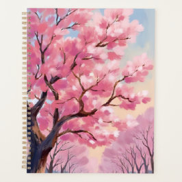 Agenda Cherry Blossom Trees Pink Floral Painting