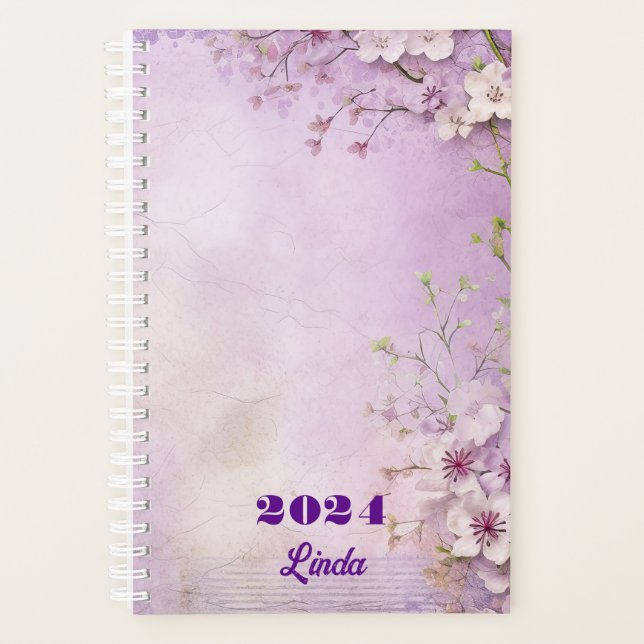Agenda Cherry Floral II, Primavera, de, personalizado (Frente)