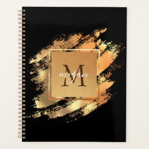Agenda Chic Faux Dourado Glam Brushconstituídas Monogram