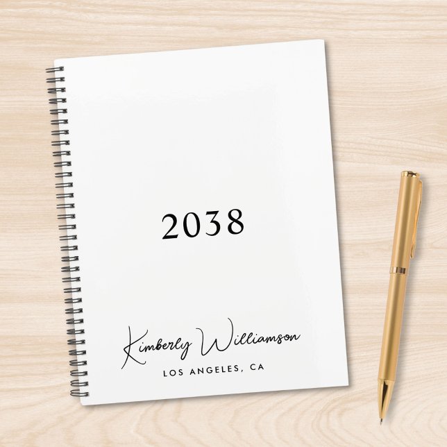 Agenda Chic Signature Script Monogram Business (Criador carregado)