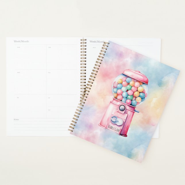 Agenda Chiclete Rosa (Exibição)