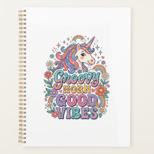 Agenda Chifre Groovy Unicórnio Boas Vibrações Encantador 