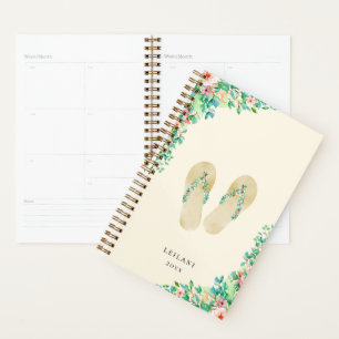 Agenda Chinelos Florais Botânicas De Praia