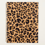 Agenda Chita Leopardo Manchas Selvagens Impressão Animal<br><div class="desc">Safari selvagem e impressão animal selvagem. Chita chique moderna,  pele-leopardo com impressão em cor castanha.</div>