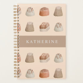 Agenda Chocolates Watercolor Art Pattern Planner