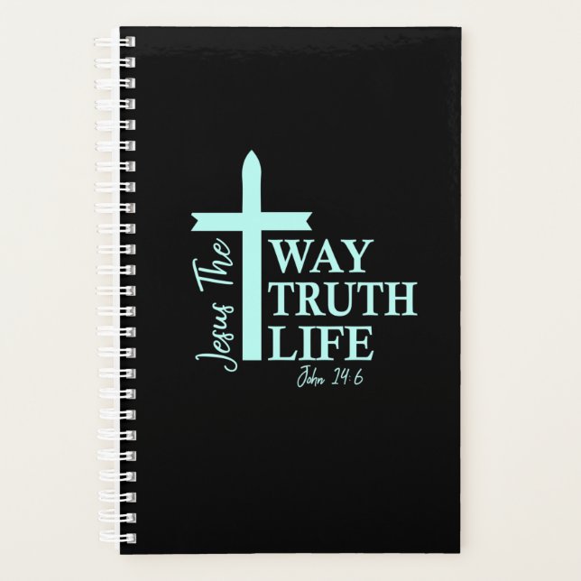 Agenda Christian Bíblia Verse John (Frente)