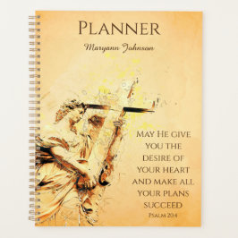 Agenda Christian Planner com Bíblia Verse