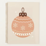 Agenda Christmas Bauble Beige<br><div class="desc">Balas de Natal - Decorações Festivas - Natais vintages Borríveis - Toneladas Nêuticas Beige Earth.</div>