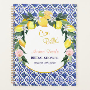 Agenda Chuveiro de Noiva Italiano Azulejos Limões Ciao Be
