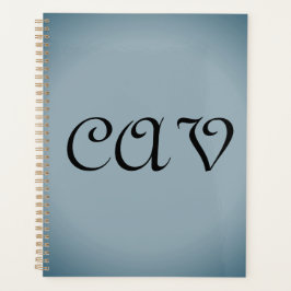 Agenda Cinza Azul  
