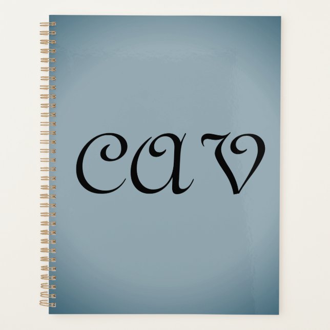 Agenda Cinza Azul   (Frente)