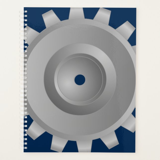 Agenda Cinza Gear (Frente)