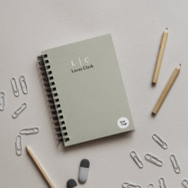 Agenda Cinza moderna minimalista de marca profissional