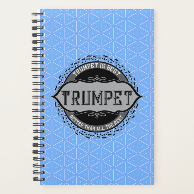 Agenda Círculo de Melhor Nota de Música de Trompete (Frente)