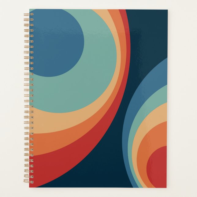 Agenda Círculos retrorreflectores coloridos design (Frente)