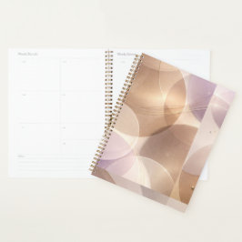 Agenda Círculos translúcidos sobrepostos arte de IA