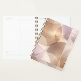 Agenda Círculos translúcidos sobrepostos arte de IA